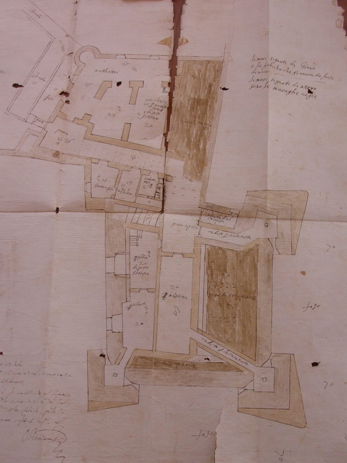 pianta-del-castello-di-san-giorgio-1607-genova-archivio-di-stato-senato-sala-foglietta-numero-1217